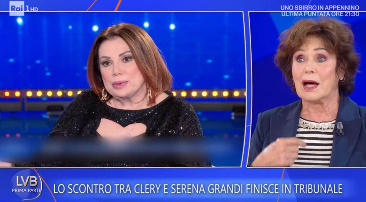 foto corinne clery polemica serena grandi