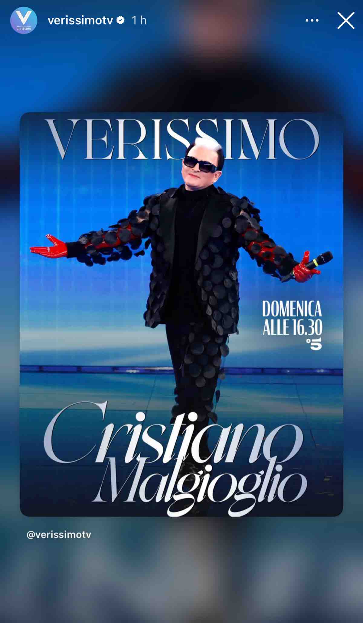 foto cristiano malgioglio ospite verissimo 12 aprile