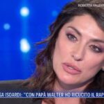 Elisa Isoardi a Domenica In parla del padre ritrovato: “Mai colpevolizzato”