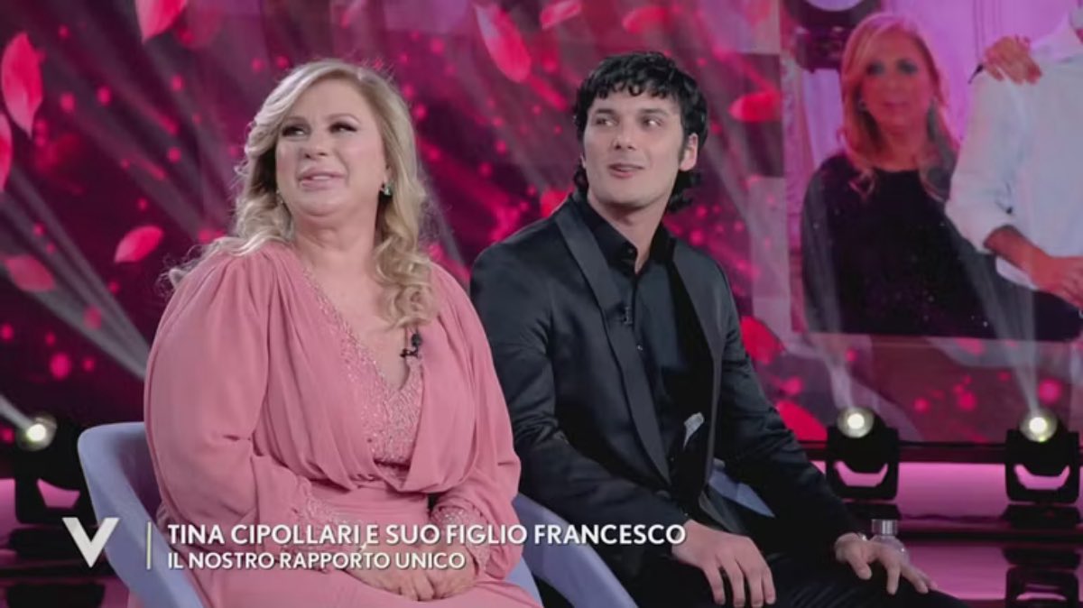 Foto Tina Cipollari figlio Francesco Verissimo