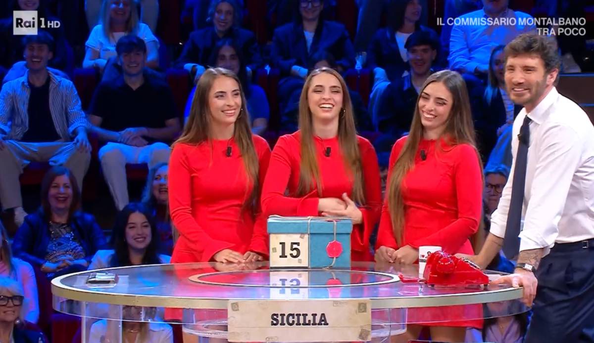 foto tre gemelle Sicilia affari tuoi