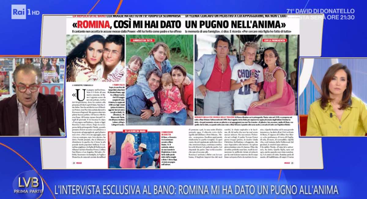 foto albano nuova intervista romina