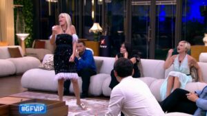 foto alessandra mussolini elia faccia a faccia gfvip