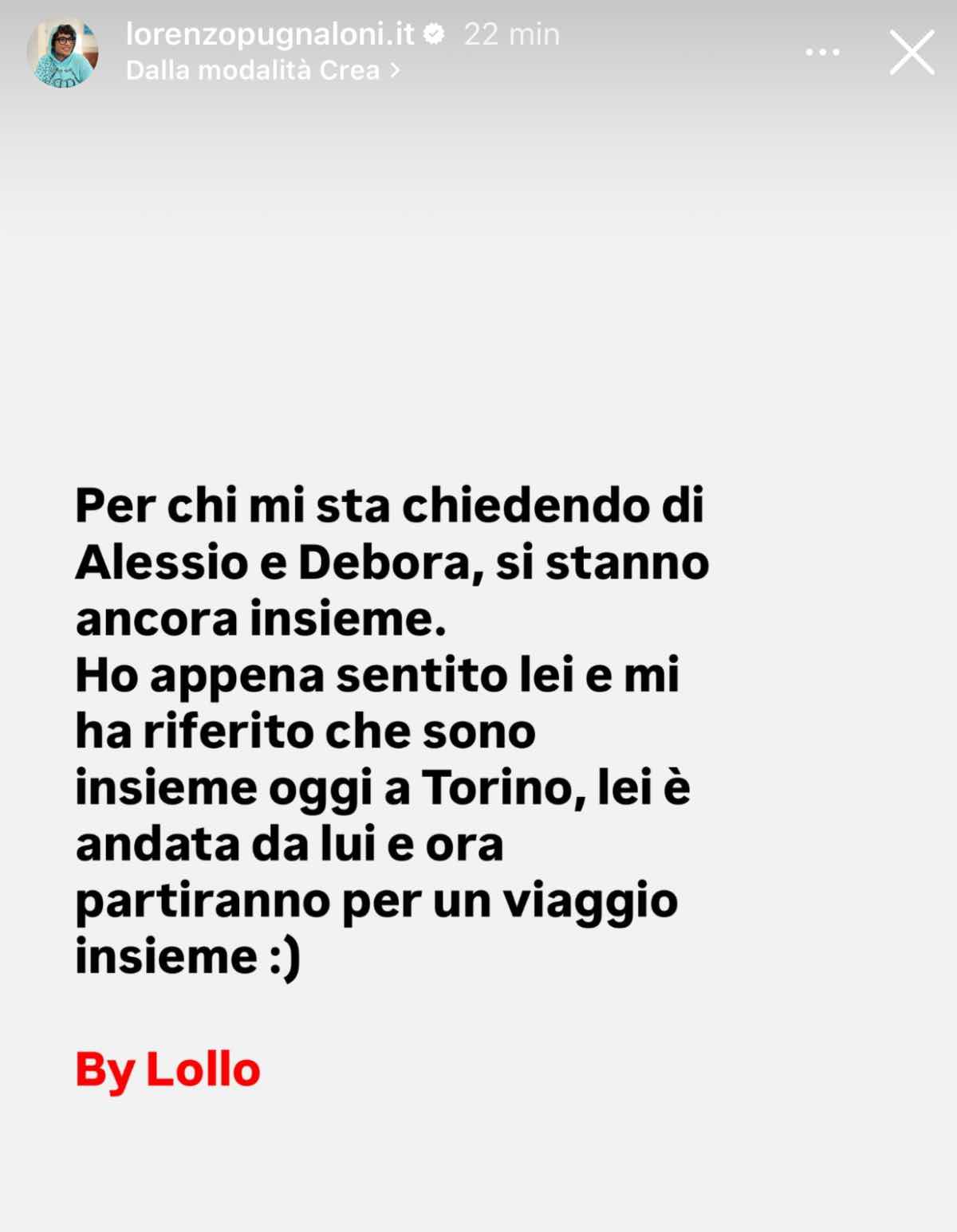 foto alessio debora felici insieme