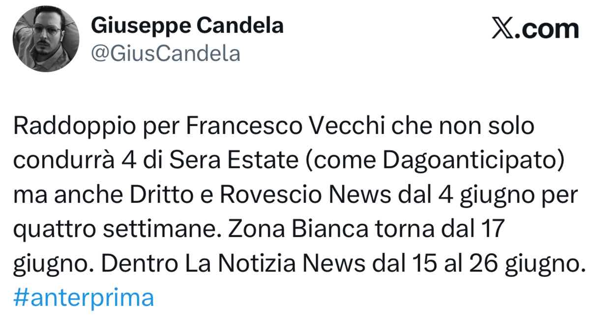 foto annuncio francesco vecchi 