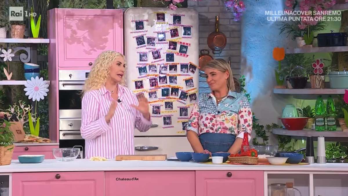 foto antonella clerici con chef e sempre mezzogiorno