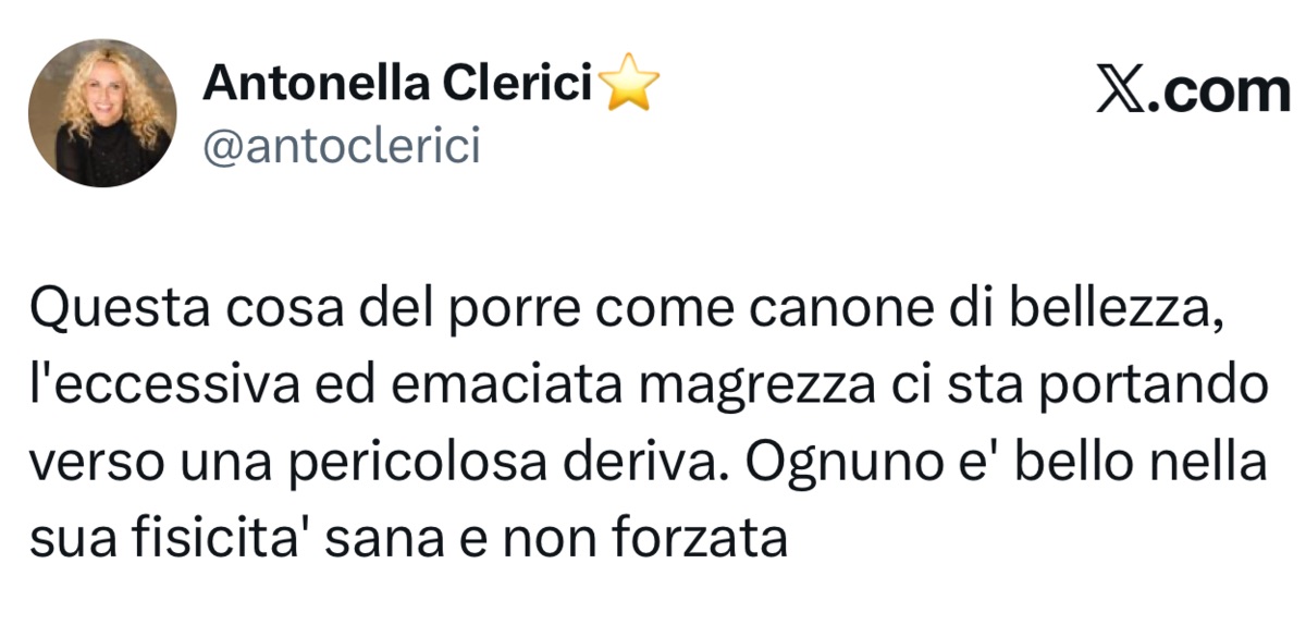 foto antonella clerici post social