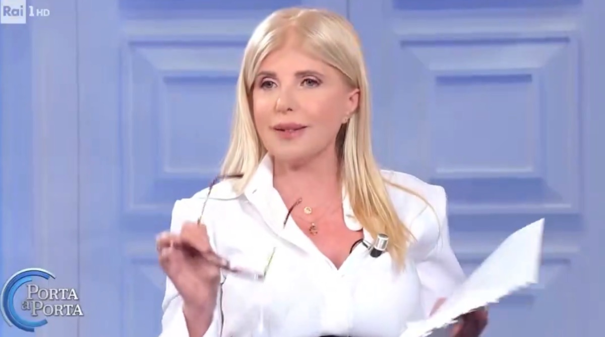 foto concita borselli porta a porta si scusa