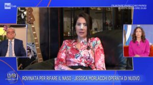 foto jessica morlacchi operata al naso