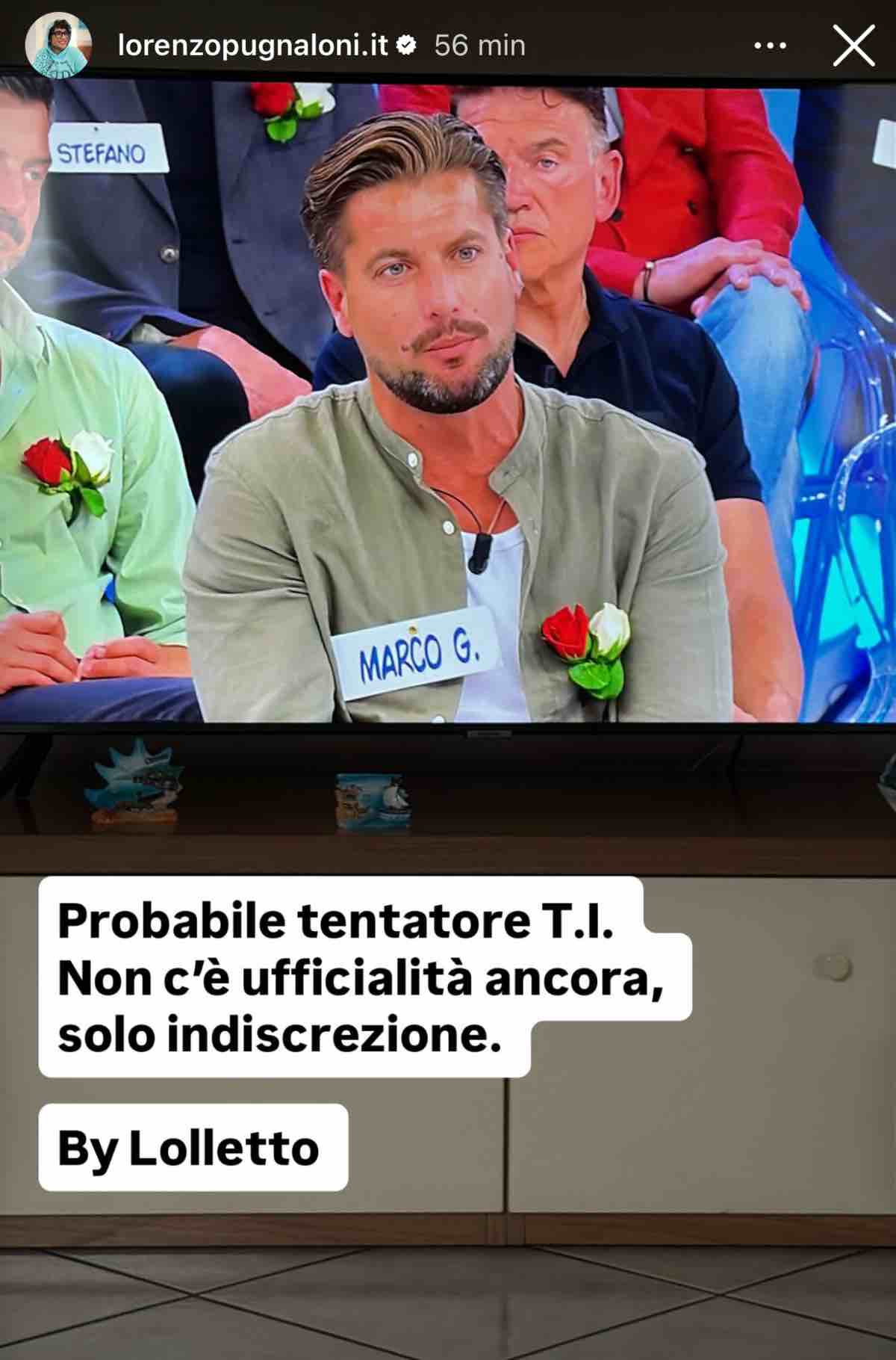 foto marco saggini temptation Island rumor