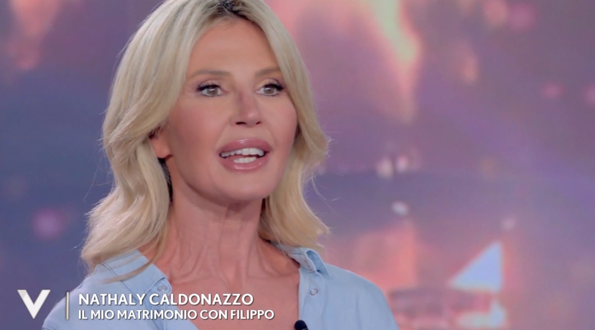 foto nathaly caldonazzo matrimonio con Filippo verissimo