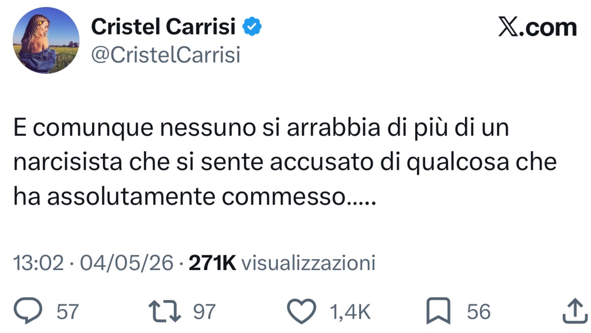 foto post Cristel Carrisi