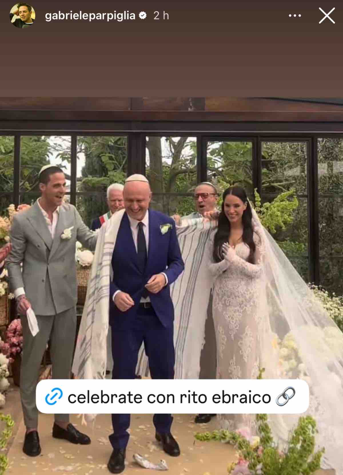 foto rudy zerbi grace raccah rito ebraico