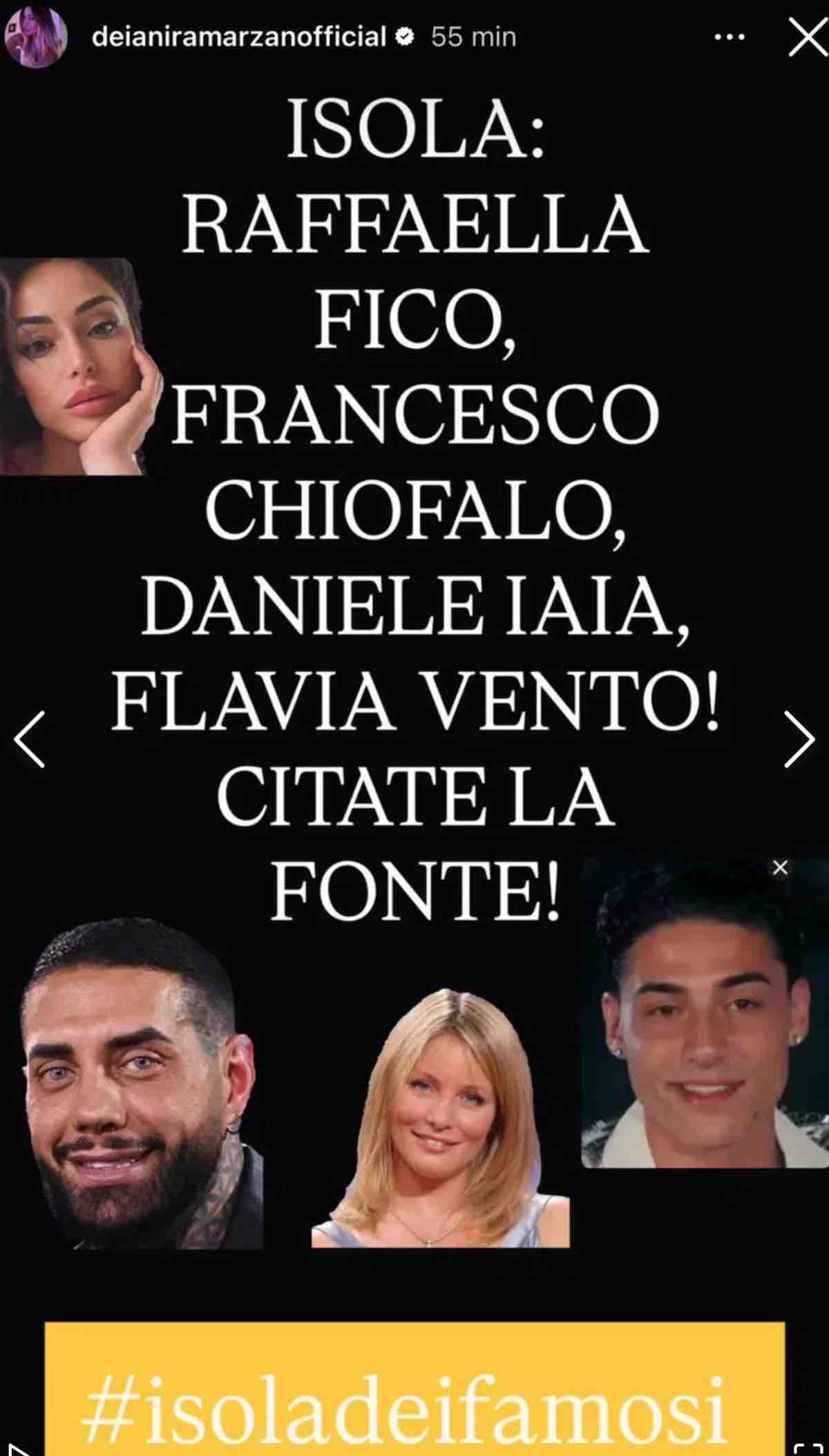 foto rumor cast isola2026