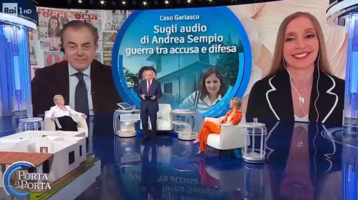 foto studio porta a porta polemica