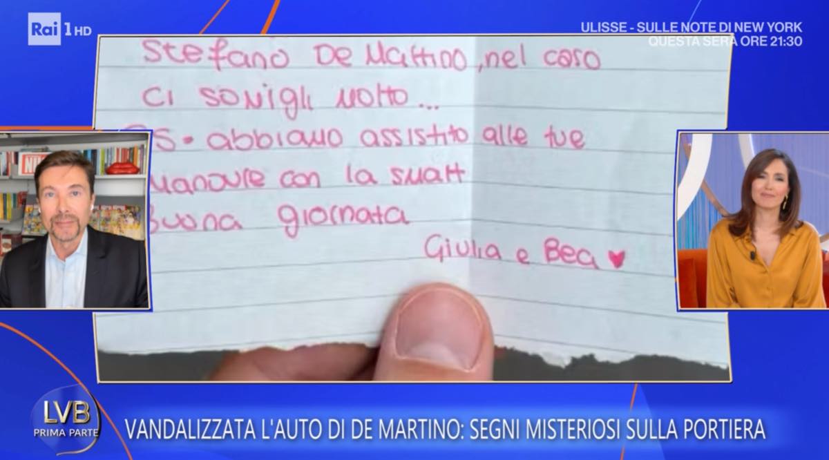 foto testimone auto stefano de martino vandalizzata