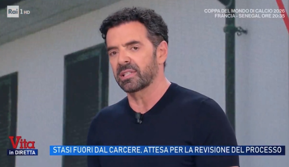 foto Alberto Matano sfogo garlasco