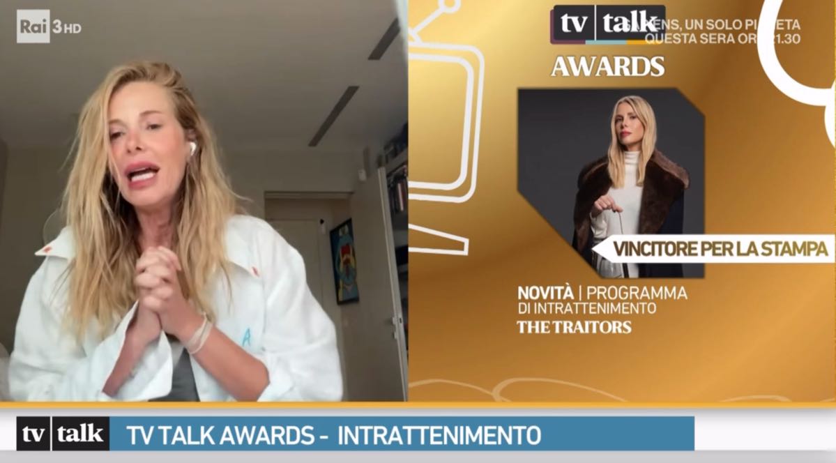 foto alessia marcuzzi tv talk awards the traitors
