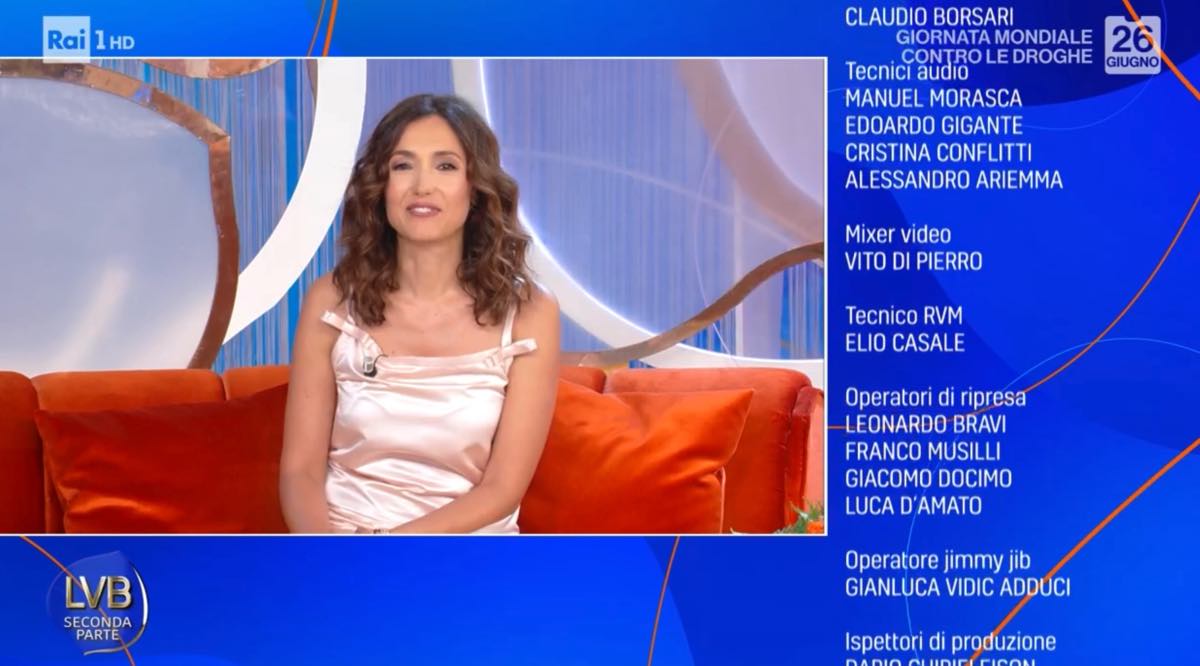 foto Caterina Balivo la volta buona titoli di coda