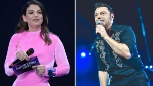 Foto Emma Marrone Tiziano Ferro collage