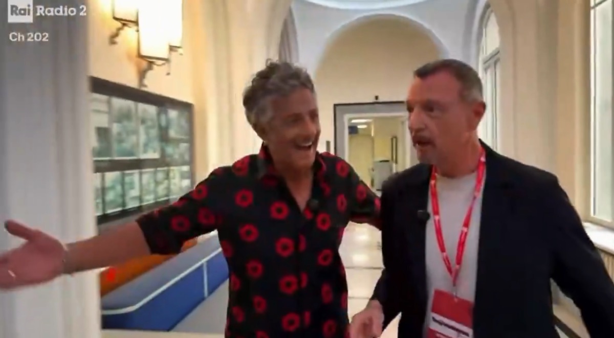 foto fiorello con amadeus la pennicanza 
