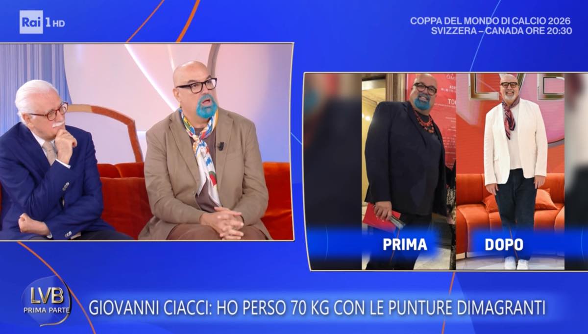 foto giovanni ciacci prima e dopo
