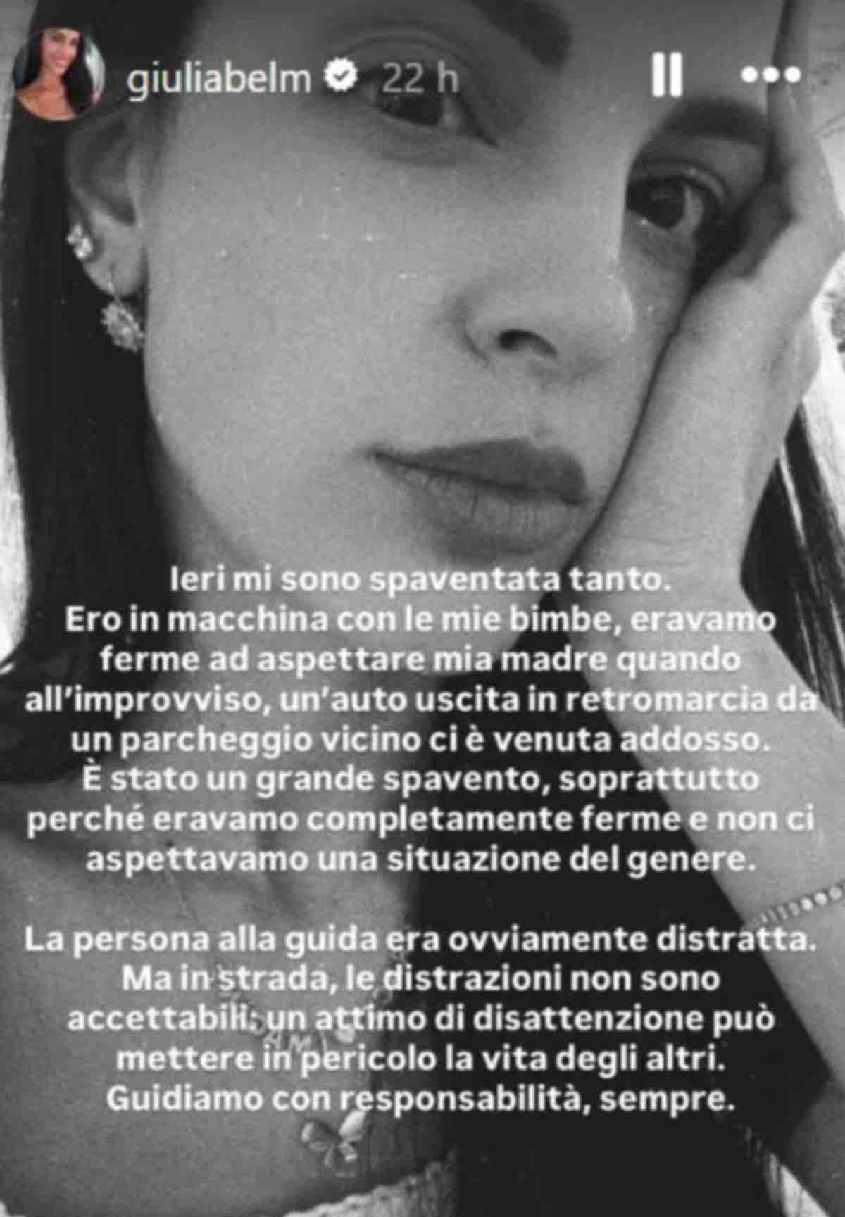 foto giulia belmonte stash incidente sfogo instagram