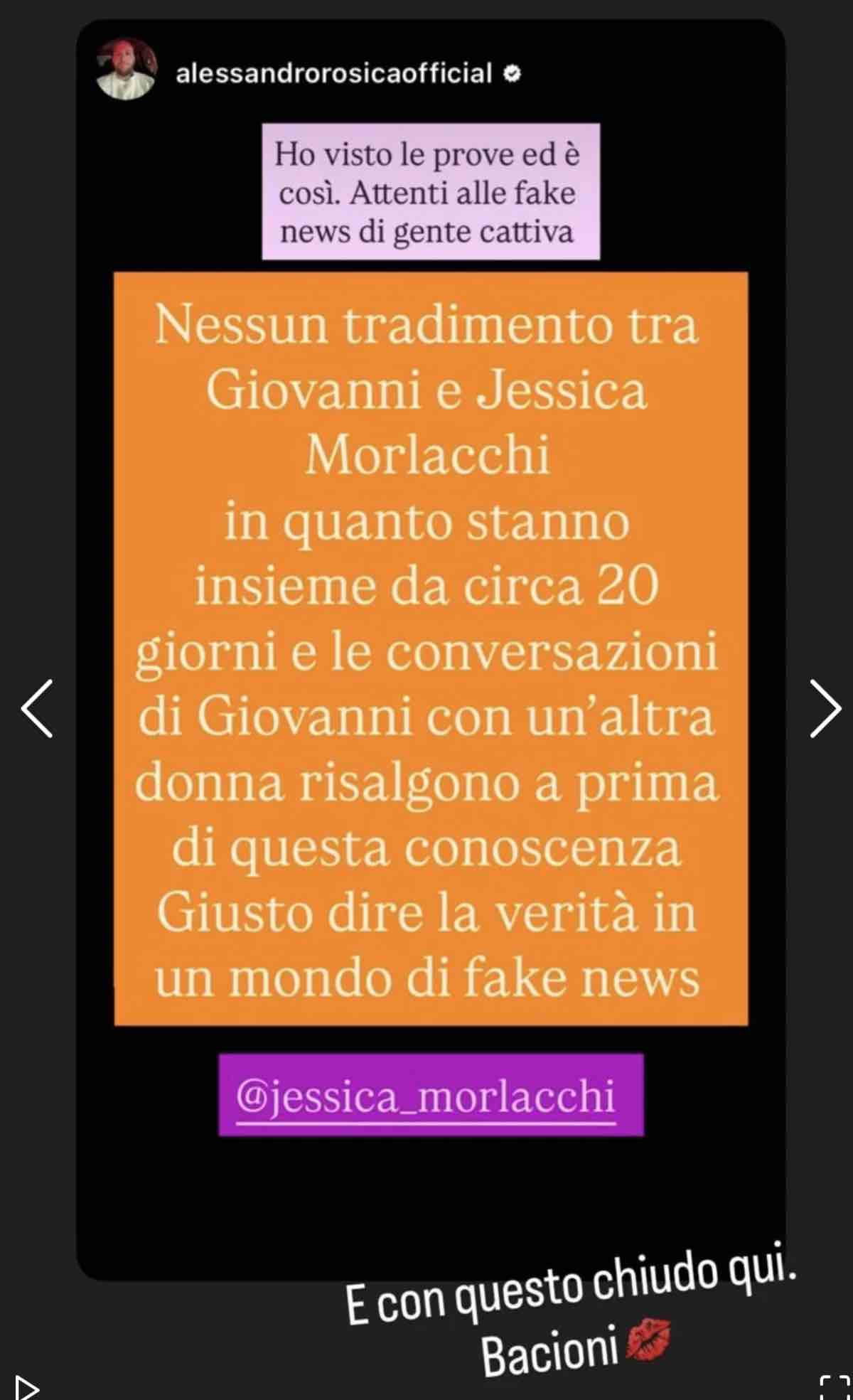foto Jessica Morlacchi gossip smentita