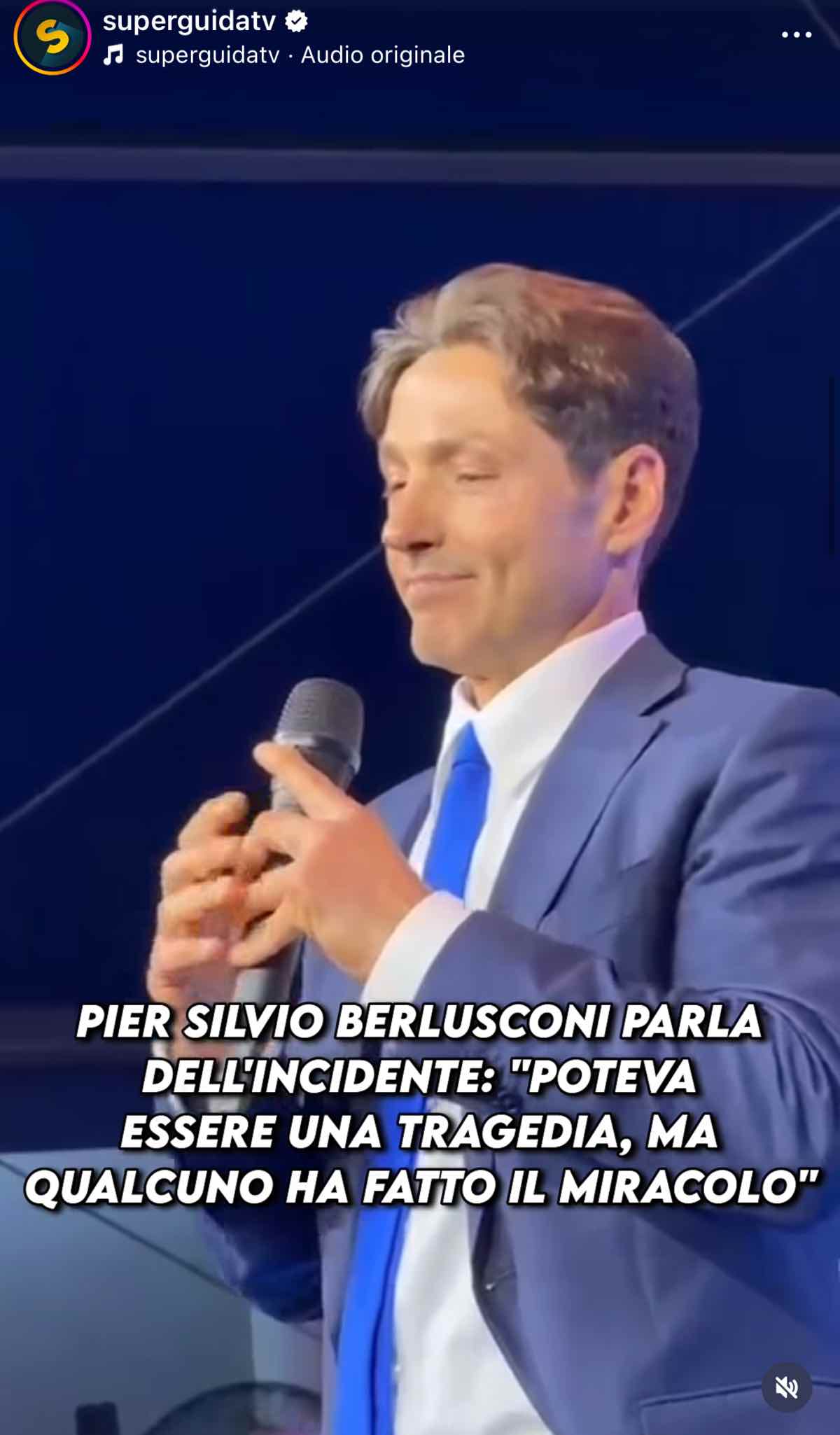 foto pier silvio berlusconi incidente video
