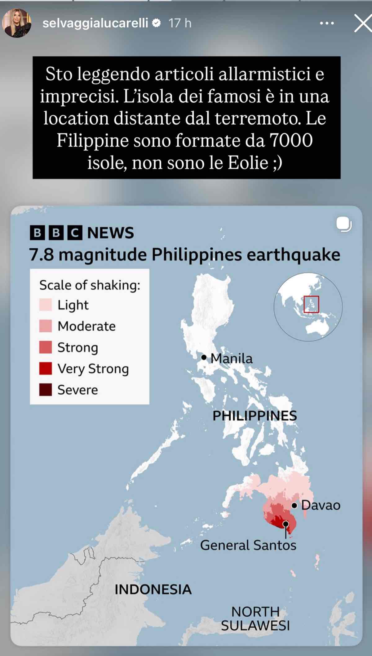 foto post selvaggia lucarelli terremoto isola
