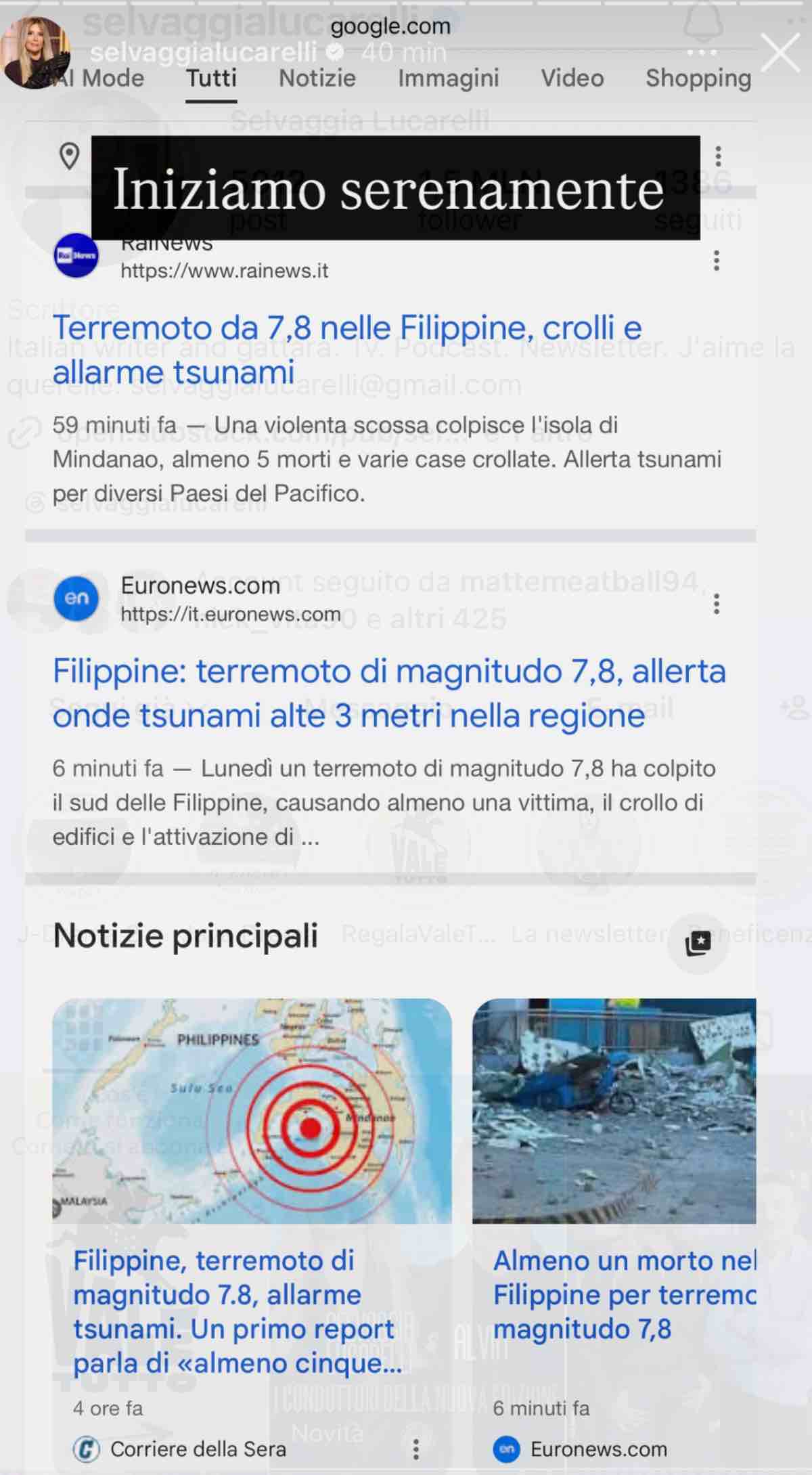 foto terremoto nelle filippine isola dei famosi