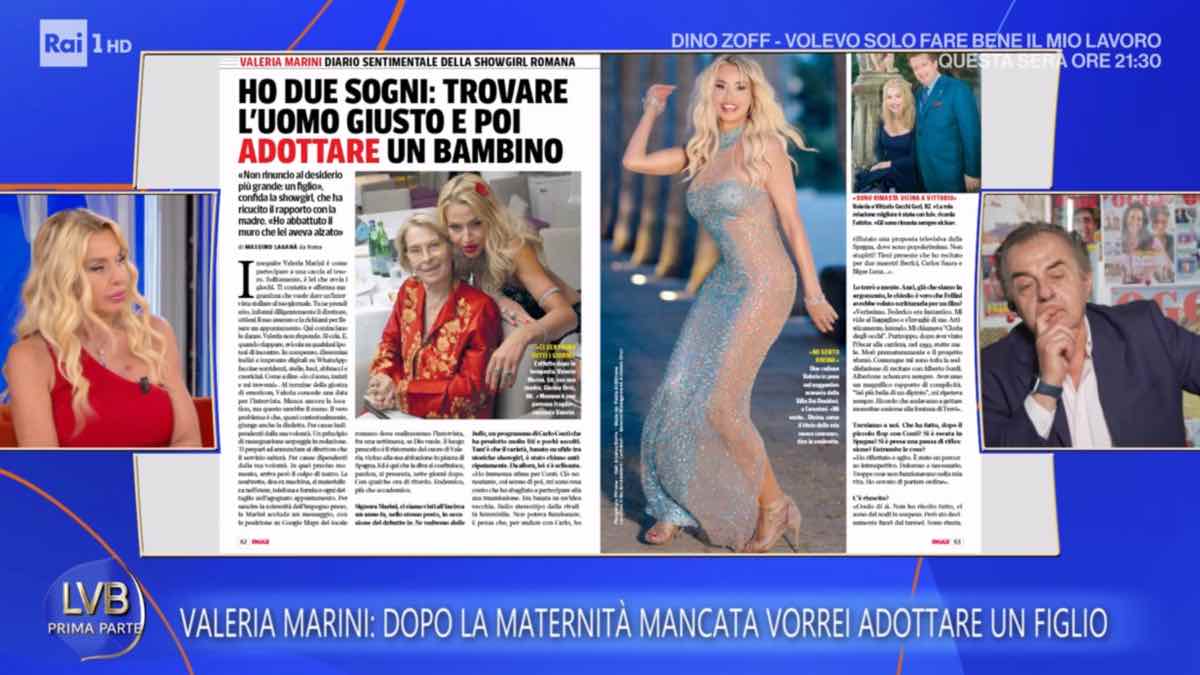 foto valeria marini intervista la volta buona