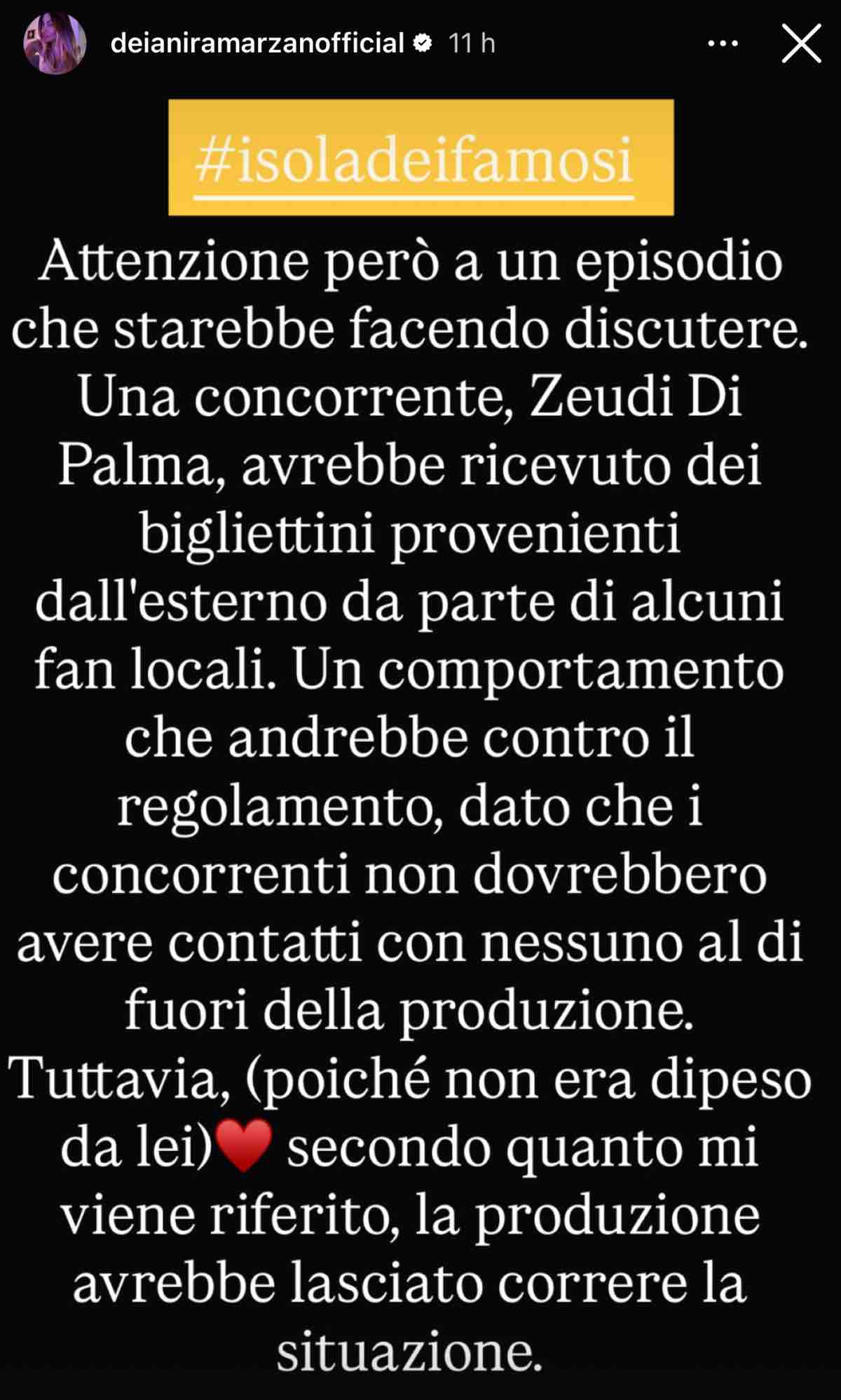 foto zeudi isola segnalazione