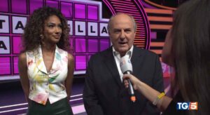 foto Gerry Scotti Samira Lui boom ascolti ruota