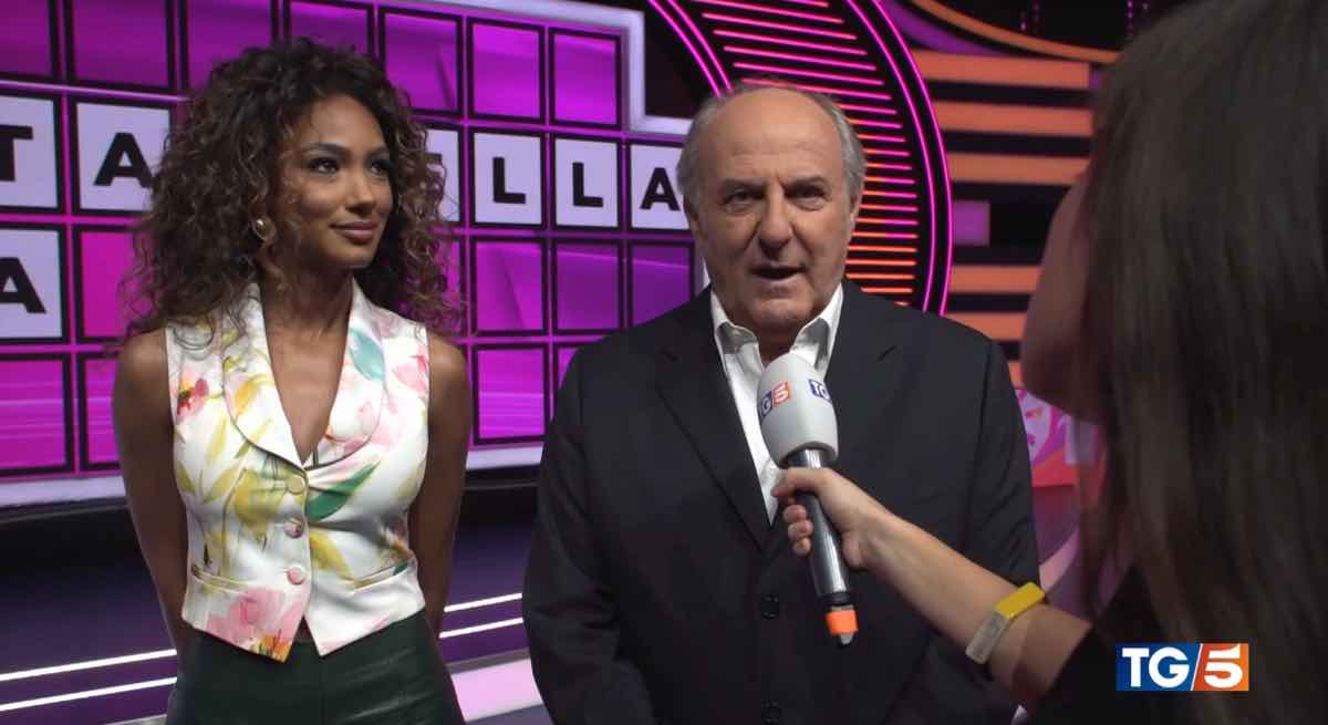 foto Gerry Scotti Samira Lui boom ascolti ruota