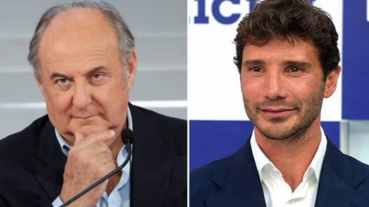 Foto Gerry Scotti Stefano De Martino collage 2026