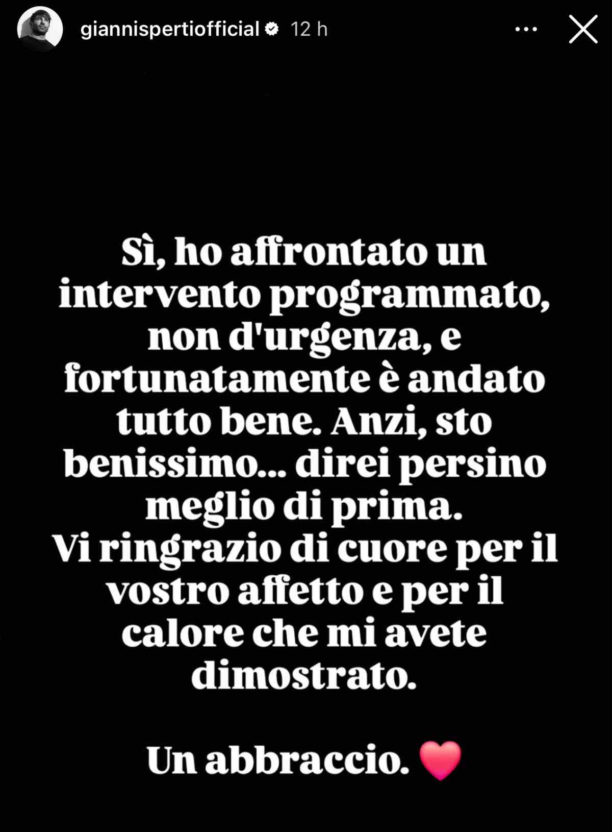 foto gianni sperti operazione