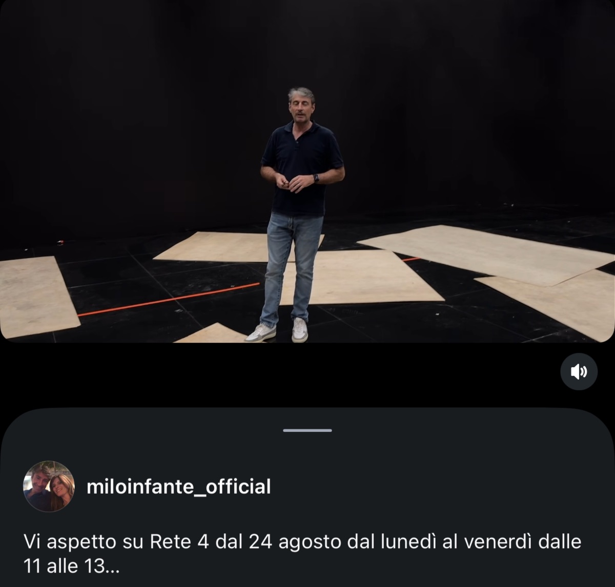 foto Milo Infante post addio Rai