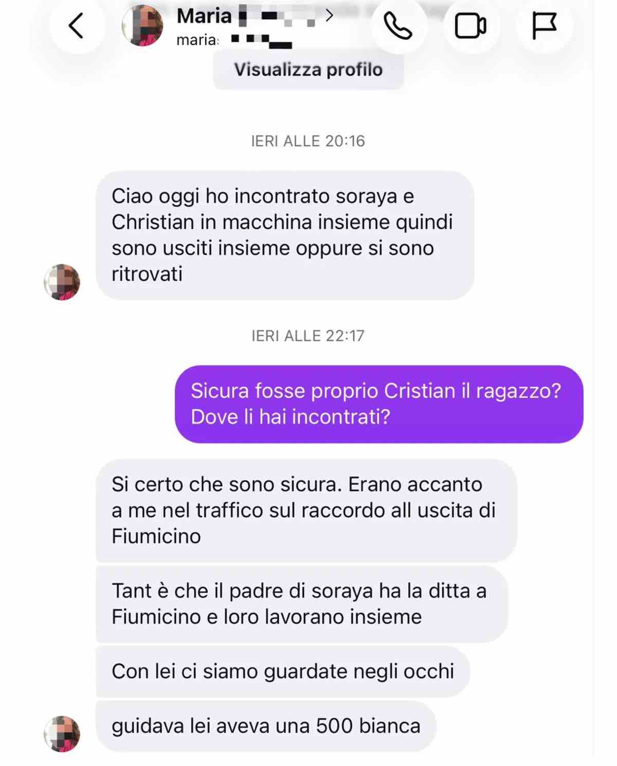 foto Soraya Cristian Temptation segnalazione