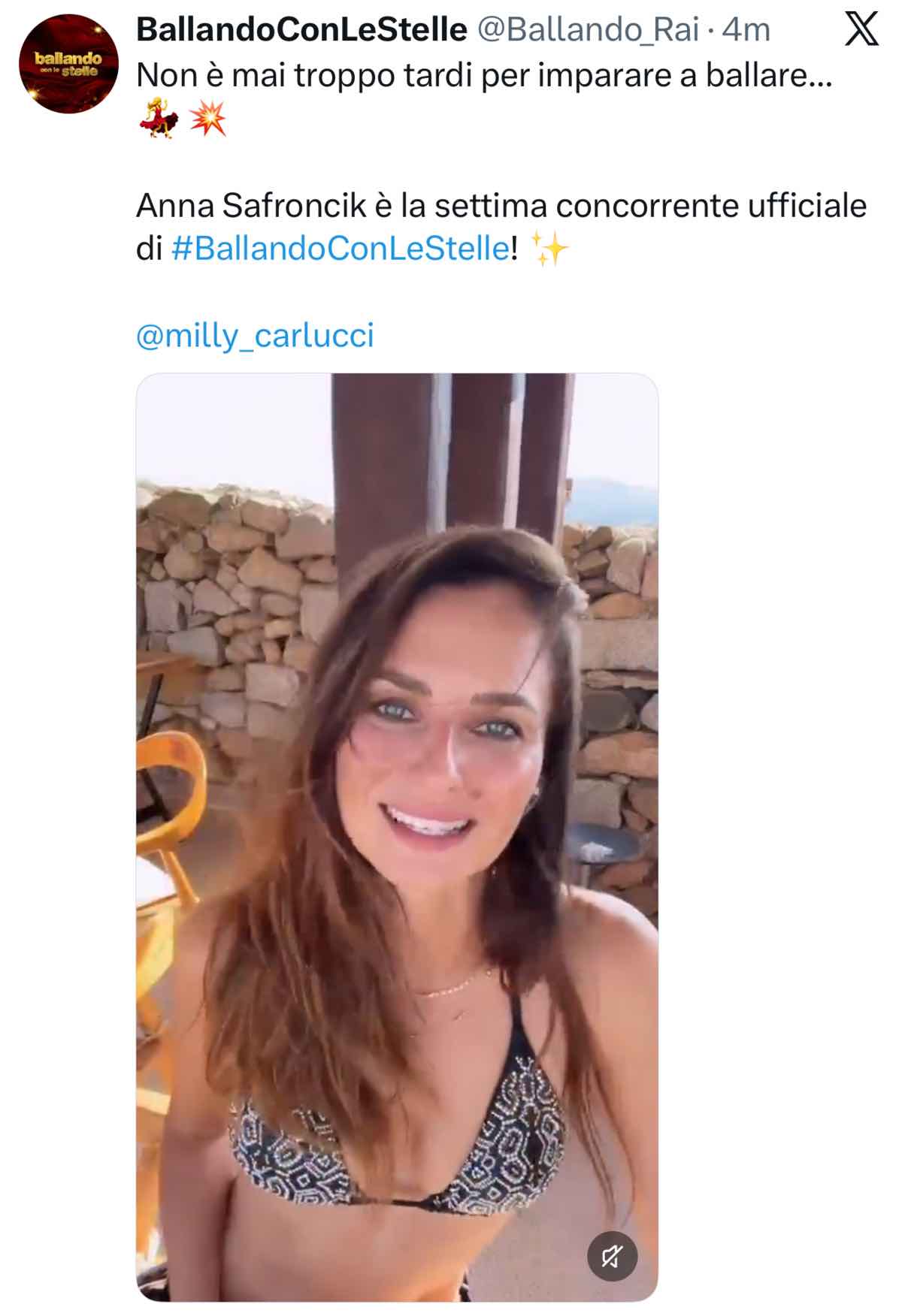foto anna safroncik ballando con le stelle