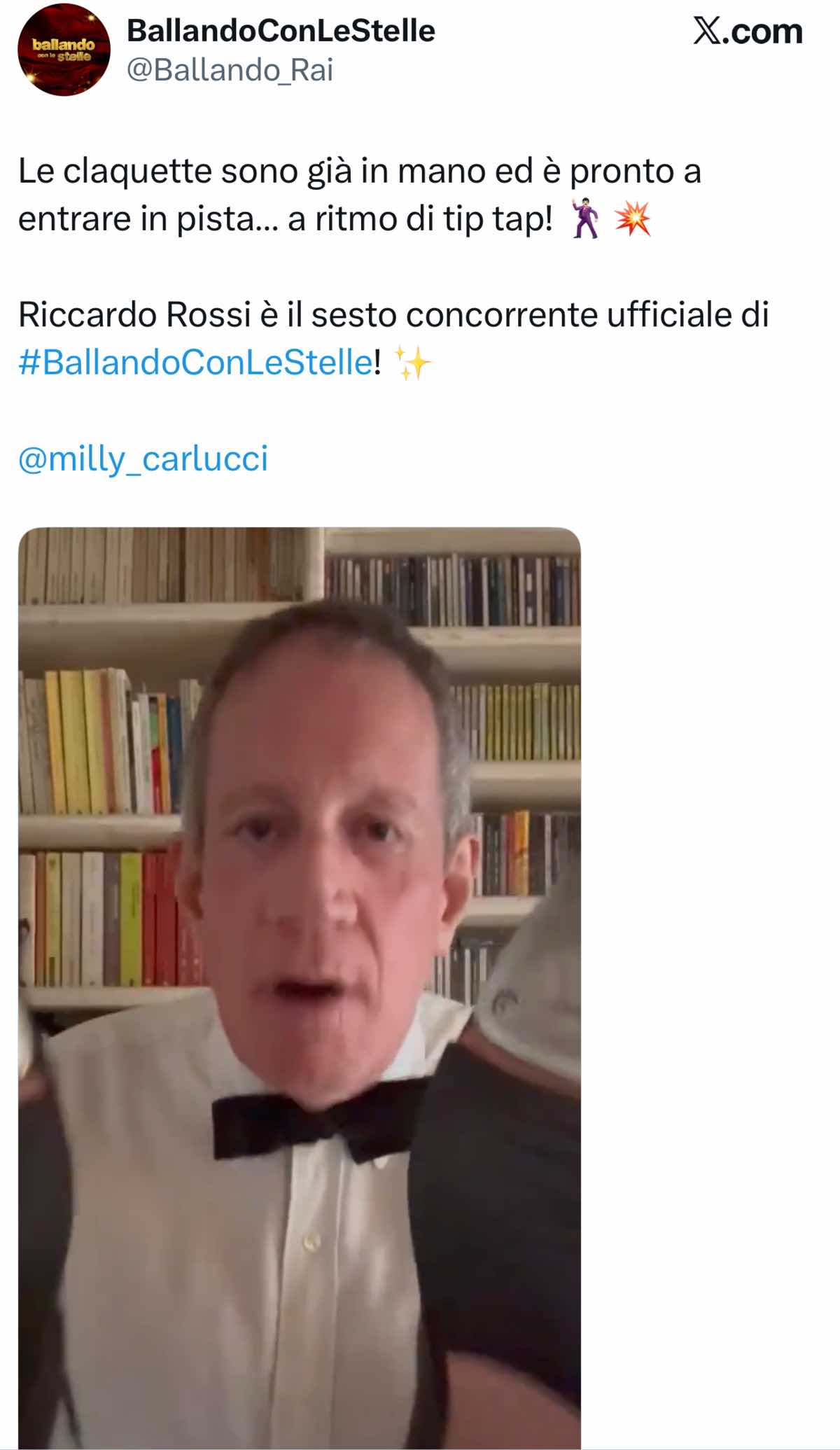 foto riccardo rossi annuncia ballando con le stelle