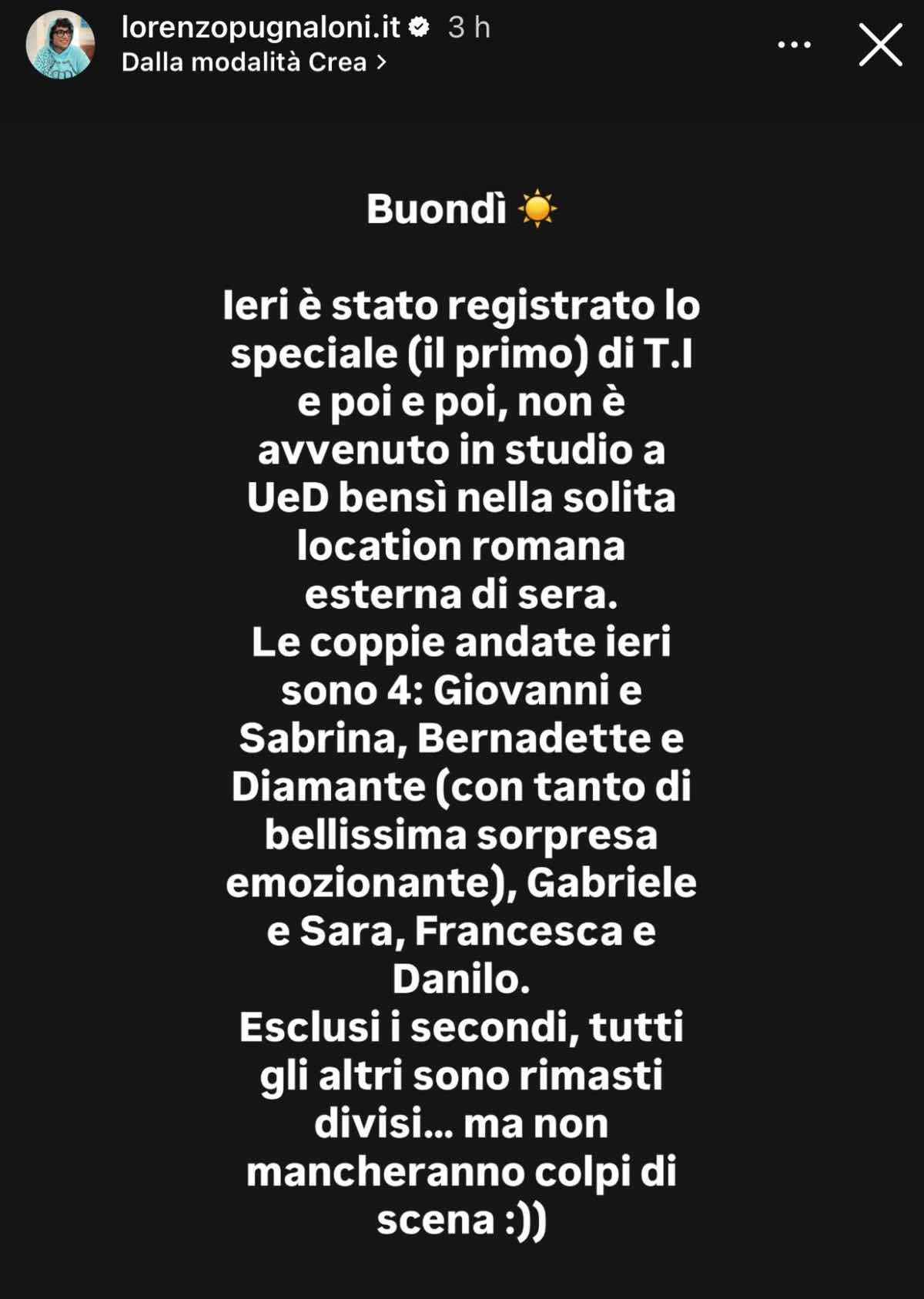 foto temptation island e poi spoiler