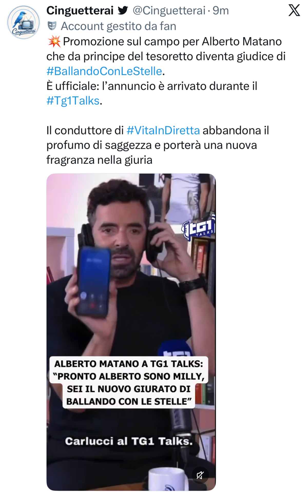 foto alberto matano giurato ballando con le stelle