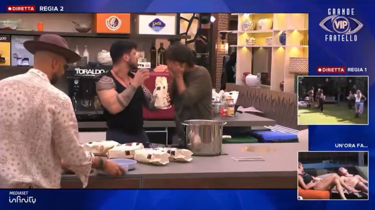 foto Simone Annicchiarico bestemmia gfvip