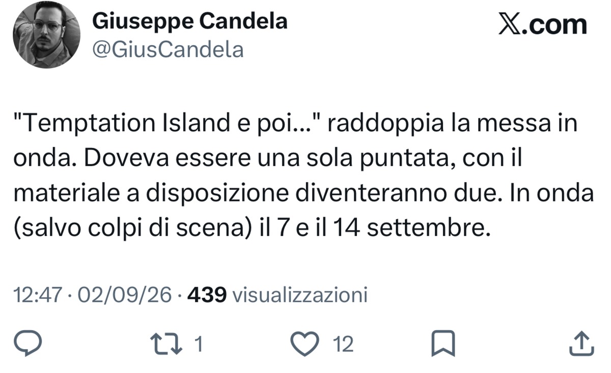 foto temptation programmazione anticipazioni