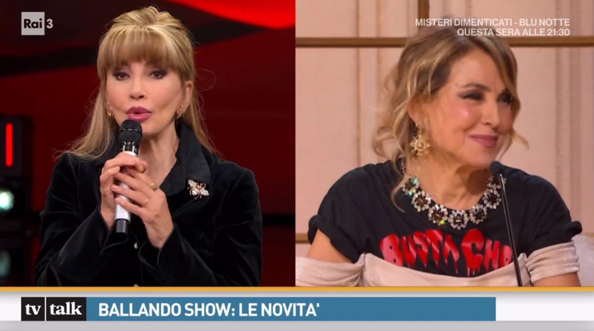 foto milly carlucci difende barbara durso tv talk
