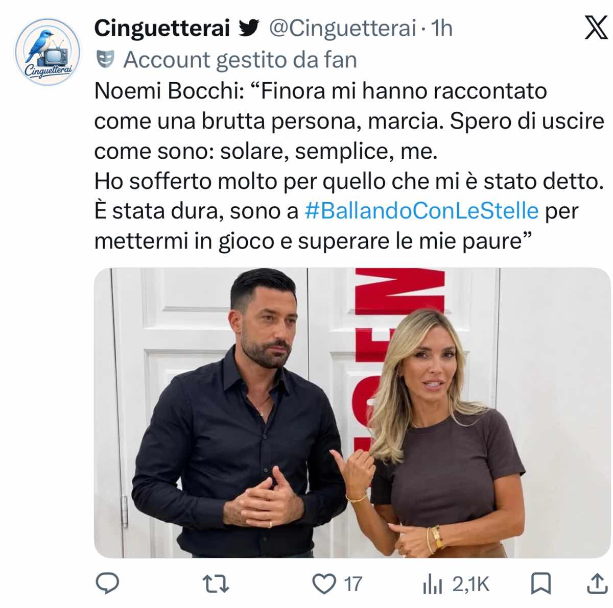 foto noemi bocchi ballando con le stelle rivelazioni