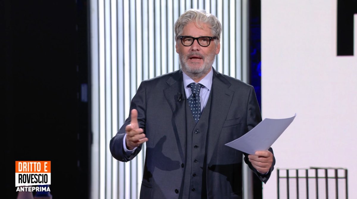 foto paolo del debbio dritto e rovescio ascolti 15ottobre