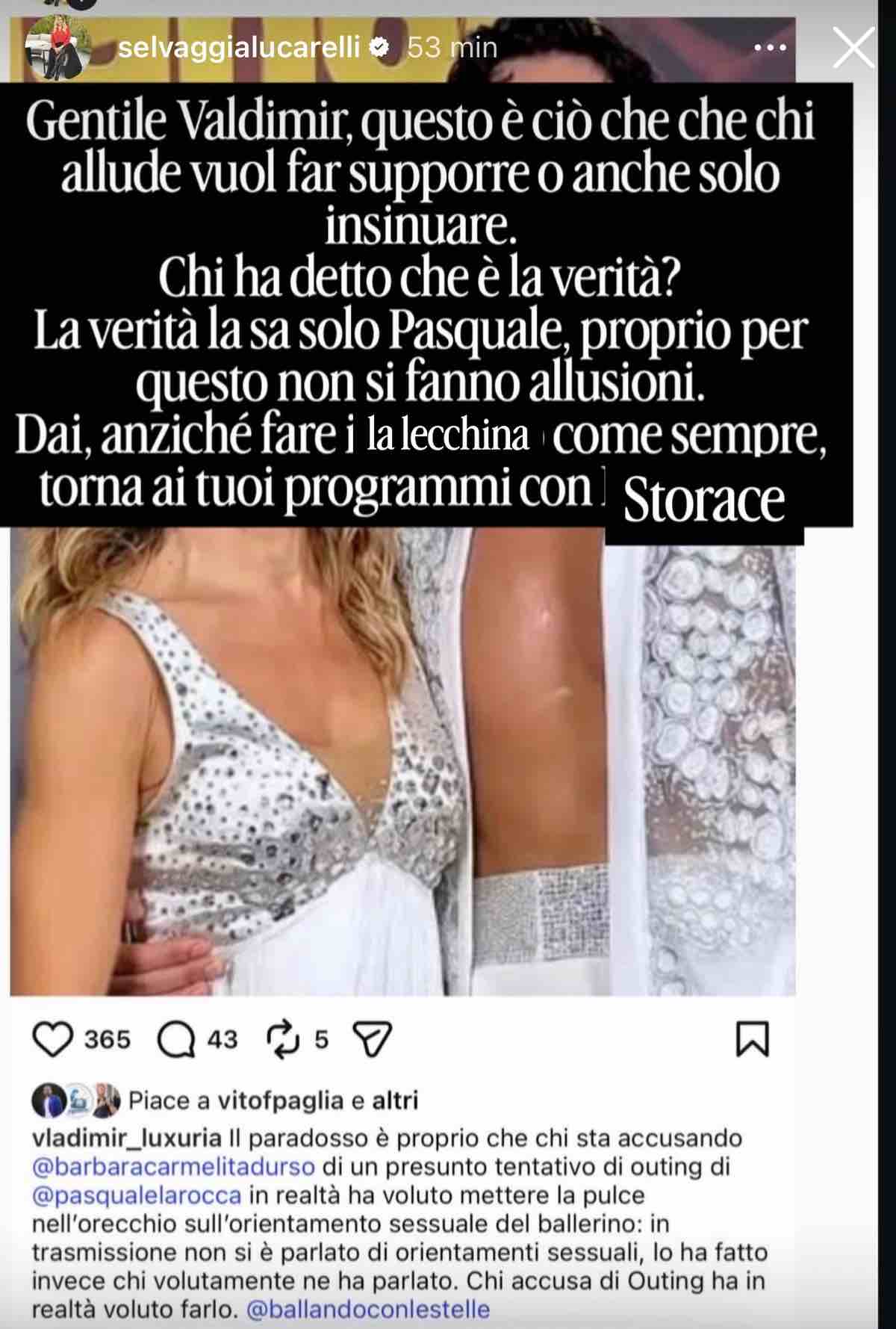 foto Selvaggia Lucarelli replica a Vladimir Luxuria